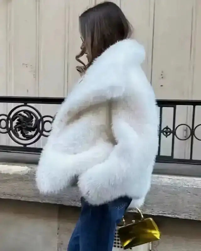 Casaco Sabrina com Textura Felpuda