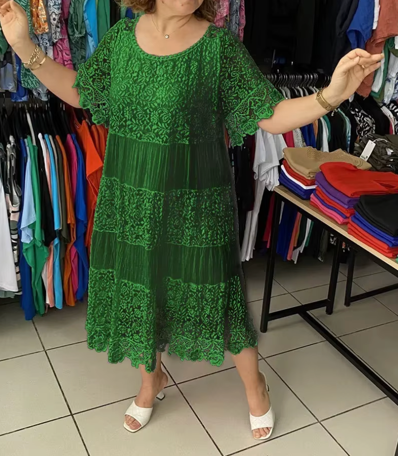 Vestido Karmella - De Renda Leve e Soltinho (Verão 2026)